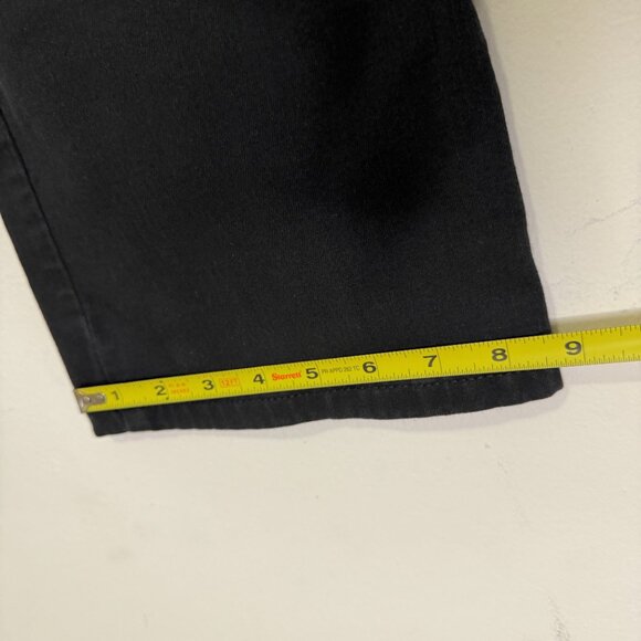 Chico's Pull On Bootcut Jeans Black Denim Size 2 (US 12) Elastic Waist , EUC - Picture 7 of 7